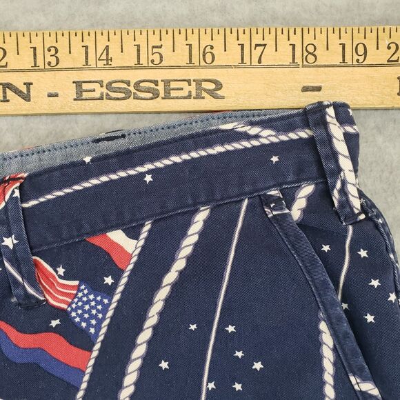 Polo Ralph Lauren USA Flag Chino Shorts Mens 38 Blue American Sailing‎ Nautical - Picture 5 of 7